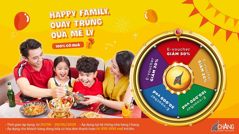 Happy Family – Quay Trúng Quà Mê Ly Với Chang Modern Thai Cuisine